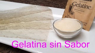 Gelatina sin Sabor  Cómo Funciona y Usos en Repostería │Club de Reposteria [upl. by Sanyu]