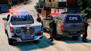 CONFRONTO CIPE CAATINGA  CIPE CENTRAL PMBA  GTA 5 POLICIAL [upl. by Ellerahs]