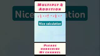 Addition and multiplication of fractions  shorts viralshort maths [upl. by Azile419]