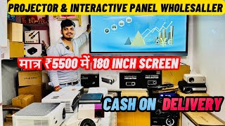 PROJECTOR MARKET IN CHANDNI CHOWK  INTERACTIVE PANELS  4K Projectors  White Board  Smart Class [upl. by Dlarrej]