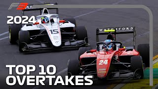 Top 10 Overtakes Of The 2024 F3 Season [upl. by Gunzburg]