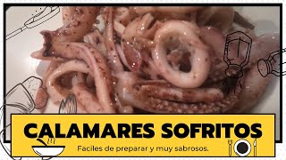 Calamares sofritos y faciles de preparar [upl. by Anauqed]