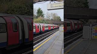 A Northern Line train departing West Finchley with a service to High Barnet [upl. by Neilla821]