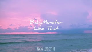 BabyMonster  Like That Lyrics [upl. by Westerfield]