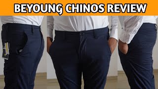 Beyoung Chinos Unboxing  Men Chinos Unboxing  Beyoung Chinos Review  Blue Chinos Unboxing [upl. by Lucine]