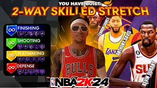 93 MID  91 3PT  90 REBOUND quot2WAY SKILLED STRETCHquot CAN DO EVERYTHING BEST BIGMAN BUILD IN NBA2K24 [upl. by Ttocserp]