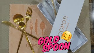 latest design imported luxury Spoon set✨️  kitchen crockery🍽🛒❤️ [upl. by Airdni]