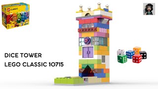 DICE TOWER Lego classic 10715 ideas How to build [upl. by Labotsirhc457]