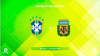 BRASIL X ARGENTINA  21112023  ELIMINATÓRIAS DA COPA  AO VIVO [upl. by Golub]