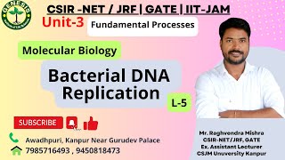 Prokaryotic DNA Replication  Regulation  Rolling Circle Replication  Molecular Biology  L6 [upl. by Maressa]