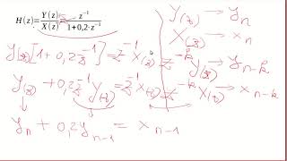 Filtre numériques équation de récurrence à partir de la transmittance en Z [upl. by Melisandra]