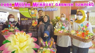 Tutorial Cara Membuat Garnish Tumpeng Bersama Kuliner Teteh  Hiasan Tumpeng Mudah dan Cepat [upl. by Iaras]