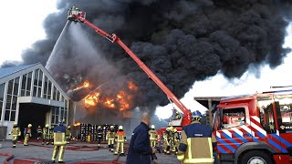 GRIP 2 GROOT UITSLAANDE BRAND UIT LOODS OP DE HERENWEG IN HEEMSTEDE [upl. by Azpurua]