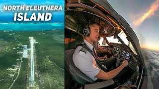 6000 Runway  No Air Traffic Control  Bahamian Seafood  Airline Pilot Adventures Island Style [upl. by Eltsyrk480]