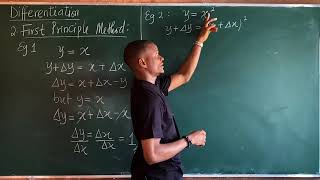 Differentiation by First Principle Method  Derivative jonahemmanuel excellenceacademy [upl. by Mersey]