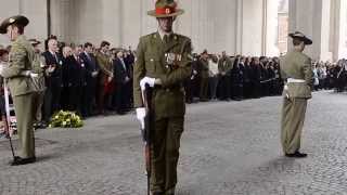 Ypres Menin Gate  Last post Ceremony  ANZAC DAY 2014 Locus Iste [upl. by Munmro951]