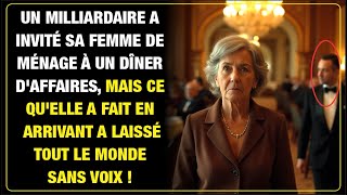 Milliardaire invite sa femme de ménage à un dîner daffaires et son arrivée laisse tous sans voix [upl. by Erhard]