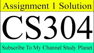 CS304 Assignment No 1 Solution Spring 2020  Study Planet [upl. by Lekkim]