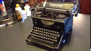 Typewriter Cleaning Tips and the Imperial 50 [upl. by Hadnama490]