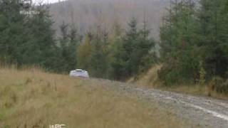 WRC Onboard 2009 Hirvonen crash at Wales Rally GB loses his Bonnet [upl. by Gylys]