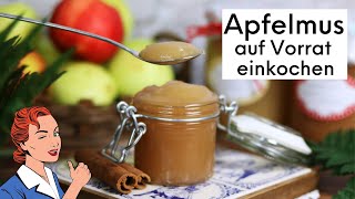 DAS PERFEKTE APFELMUS  APFELMUS EINKOCHEN IM TOPF ODER MULTIKOCHER  APPLE SAUCE RECIPE [upl. by Anairb]