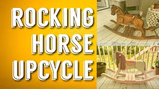 Rocking Horse Up Cycle  rockinghorse  upcycle  woodenrockinghorse [upl. by Eenaffit]