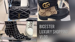 COME LUXURY SHOPPING WITH ME BICESTER VILLAGE up to 60 off GucciYSL Versace amp Prices [upl. by Ttennaj]