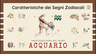 ♒ Caratteristiche del Segno Zodiacale Acquario [upl. by Yleme]