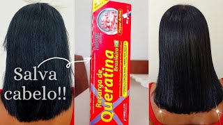 ✨Recarga De Queratina Novex✨ reconstrução para cabelos fracos e quebradiços [upl. by Irolam]