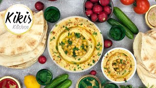 Original HUMMUS Rezept  Kichererbsenpaste mit Tahine  Hummus Bi Tahina  Hommus  vegan [upl. by Oremodlab]