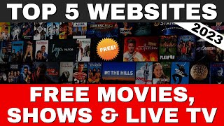 Top 5 Websites For FREE MOVIES amp TV SHOWS  100 Legal in 2024 [upl. by Ettevroc832]