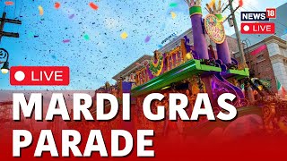 Mardi Gras 2024  Mardi Gras New Orleans  Mardi Gras Dance  Mardi Gras Parade Live  News18 Live [upl. by Haidabej]