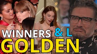 Golden Globes 2024 Winners 🏆 amp Lossers Ganadores y Perdedores [upl. by Ihsir751]