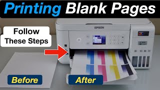 Epson ET 3830 Printing Blank Pages  Fix With These Steps [upl. by Zaragoza]