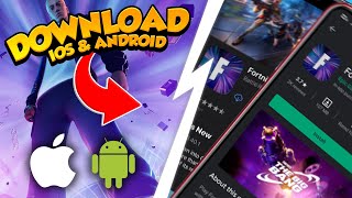 How to download Fortnite mobile on ANDROID amp IOS Chapter 5 Season 1 20232024 [upl. by Yarak]