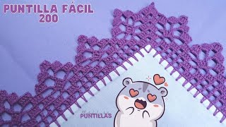 Nueva puntilla fácil de vuelta y vuelta 💗 200 [upl. by Belcher]