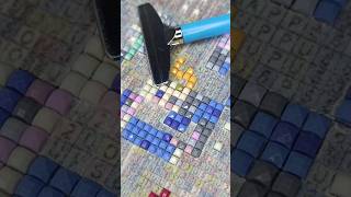 Square Diamond Painting Art  131 asmr diycrafts craft art diy trending viralvideo shorts [upl. by Doherty]