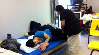 bed positioning with stroke patient [upl. by Arahs]