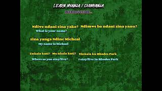 LEARN NYANJA Part 1 [upl. by Shriver391]