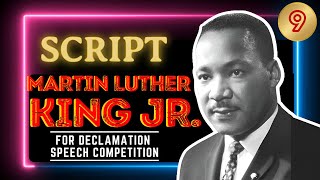 Declamation Speech of Martin Luther King Jr  Declamation Competition Script  martinlutherking [upl. by Maria]