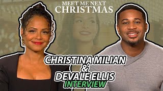 quotMeet Me Next Christmasquot Christina Milian amp Devale Ellis interview [upl. by Alabaster]