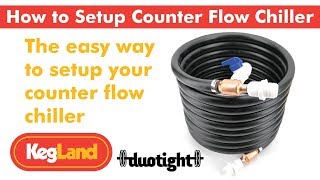 How to Setup and Use the Copper Concentric Counter Flow Wort Chiller [upl. by Marcile860]