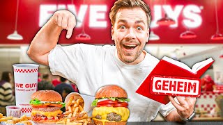 Ich teste das GEHEIME MENÜ bei Five Guys 🤤🍔 [upl. by Aehsal]