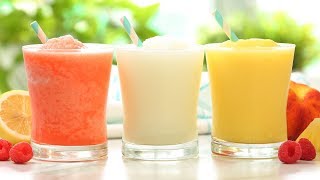 Frozen Lemonade  3 Delicious Ways  Frosty Summer Drinks [upl. by Roter]