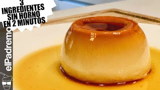 FLAN de HUEVO al microondas  Fácil y rápido [upl. by Orsa]