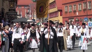 Trachtenumzug Dinkelsbühl 2014 Heimattag der Siebenbürger Sachsen in SD mit Kommentar [upl. by Yates]