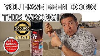 You have been doing this wrong 3M spray can glue adhesive [upl. by Ernaldus]