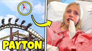 Payton fell off the roller coaster then Ninja Kidz TV [upl. by Melodee]