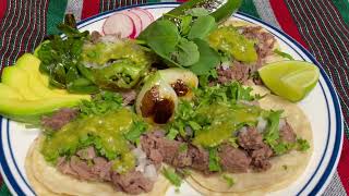 Tacos de chambarete o chamorro de res [upl. by Ennazzus394]