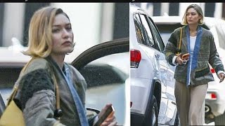 Gigi Hadid Rocks Trendy Layered Look in NYC After Girls Night Out with Taylor Swift [upl. by Bunny]